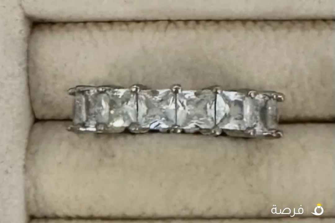 خاتم تينس فضي درجه اولى جديد بالعلبه