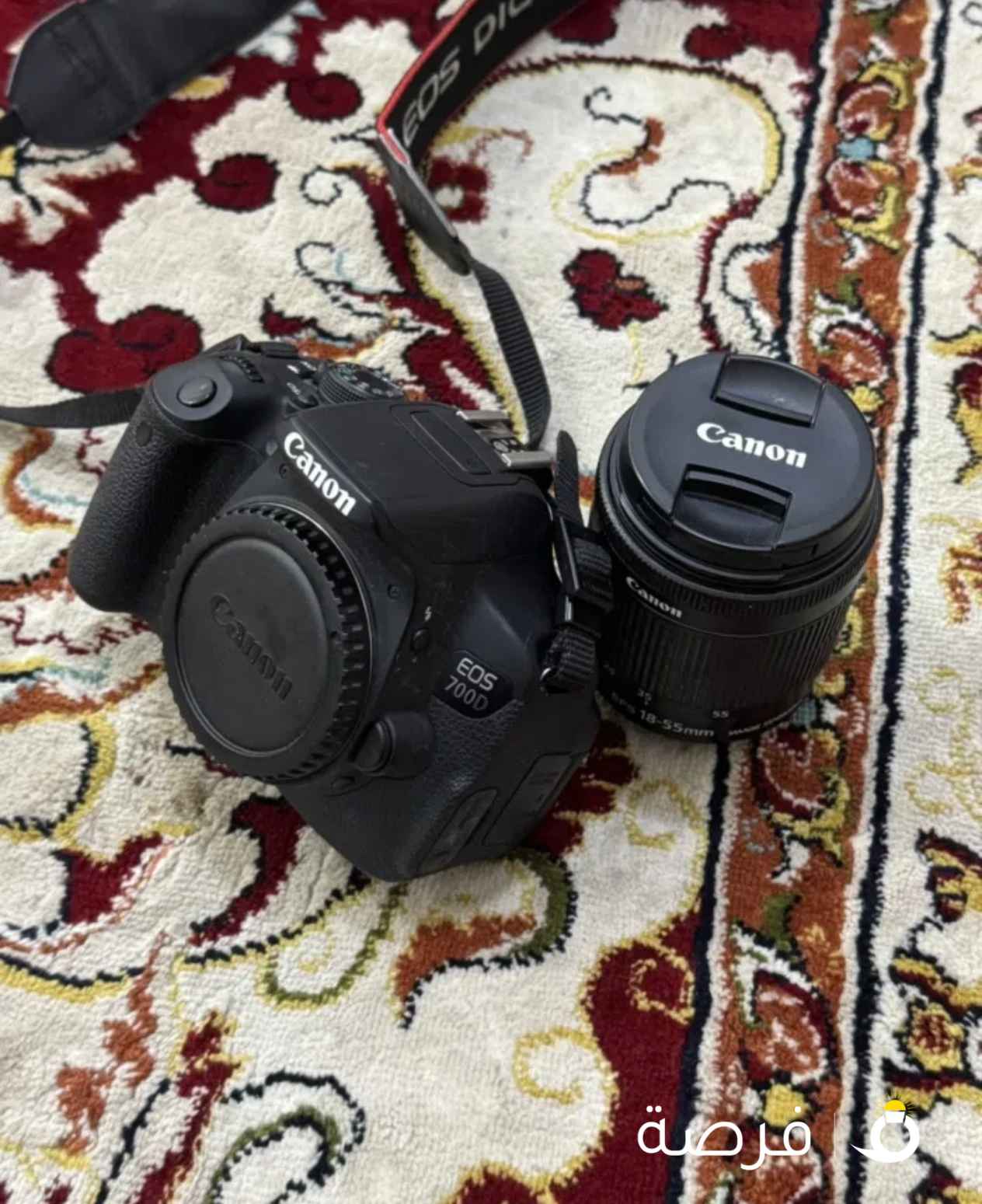 كاميره canon مستعمل مع عدسة وحده لايوجد شحن السعر 100