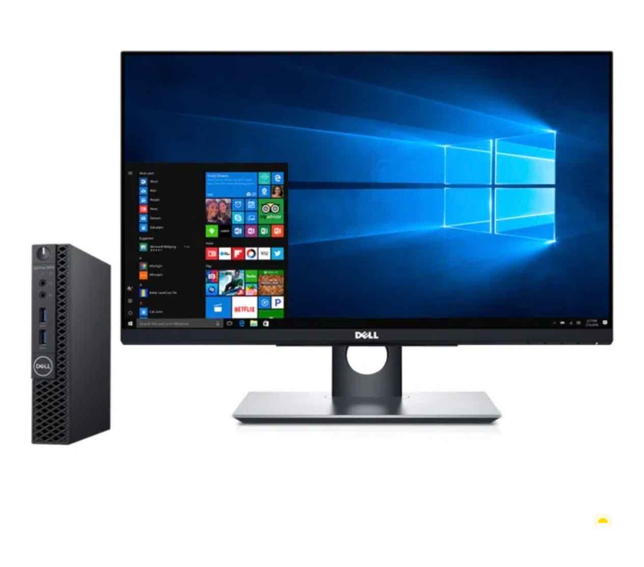 ديل تايني 3070 مع شاشة لمس ديل بي 2418 إتش تي