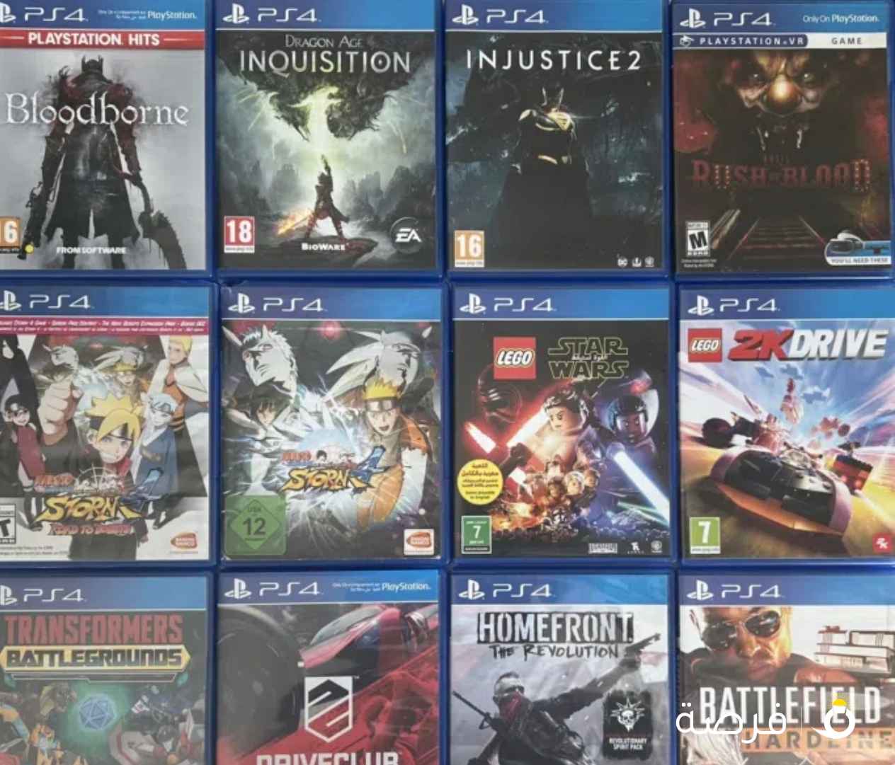 أشرطة بلايستيشن 4