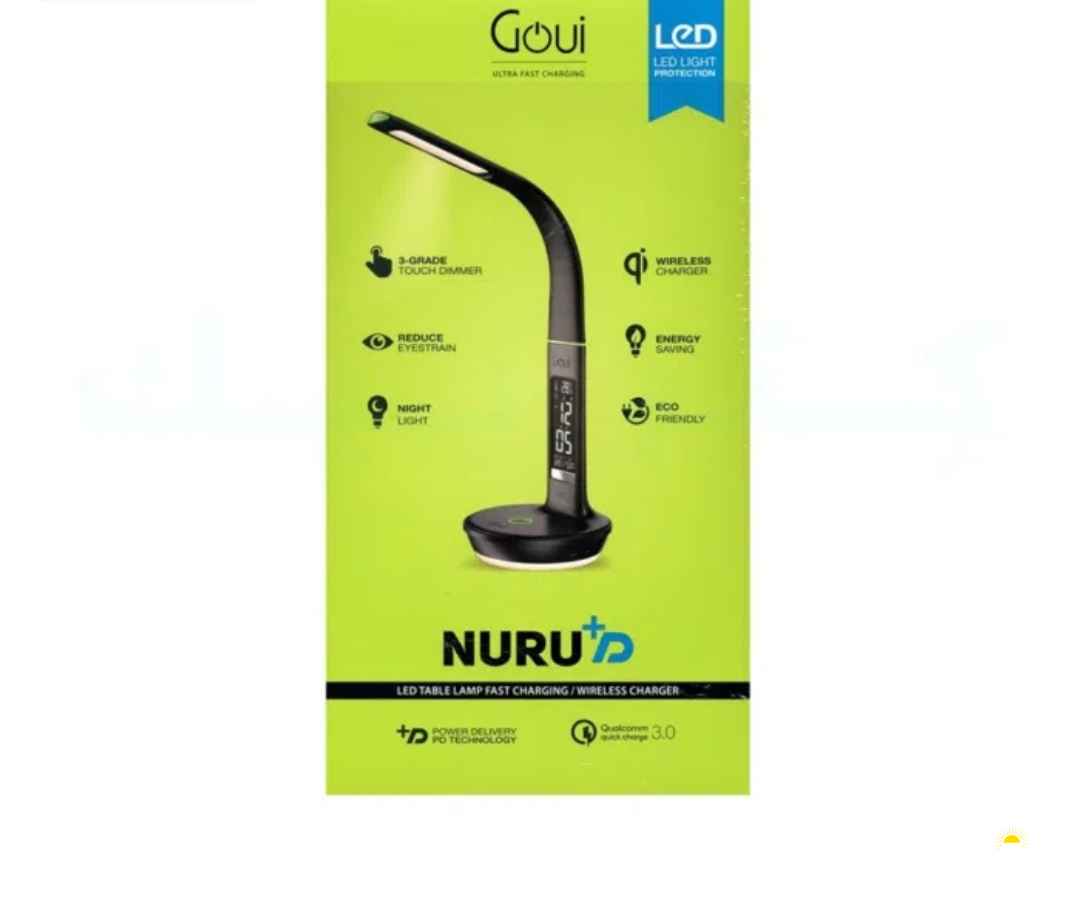 اضاءة + شاحن سلكي ولاسلكي + ساعة رقمية