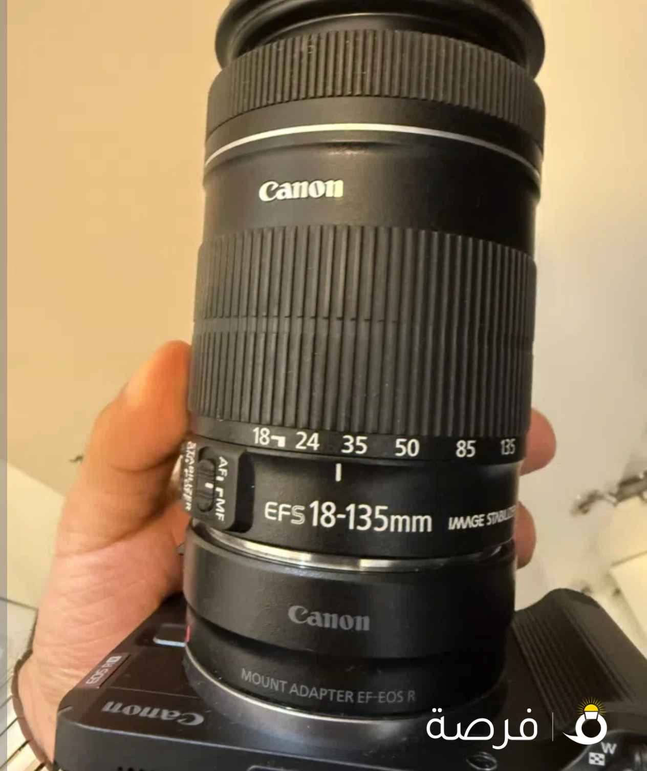 CANON EOS R50 V MIRRORLESS CAMERA WITH 14-30MM 18-135 lens And adapter