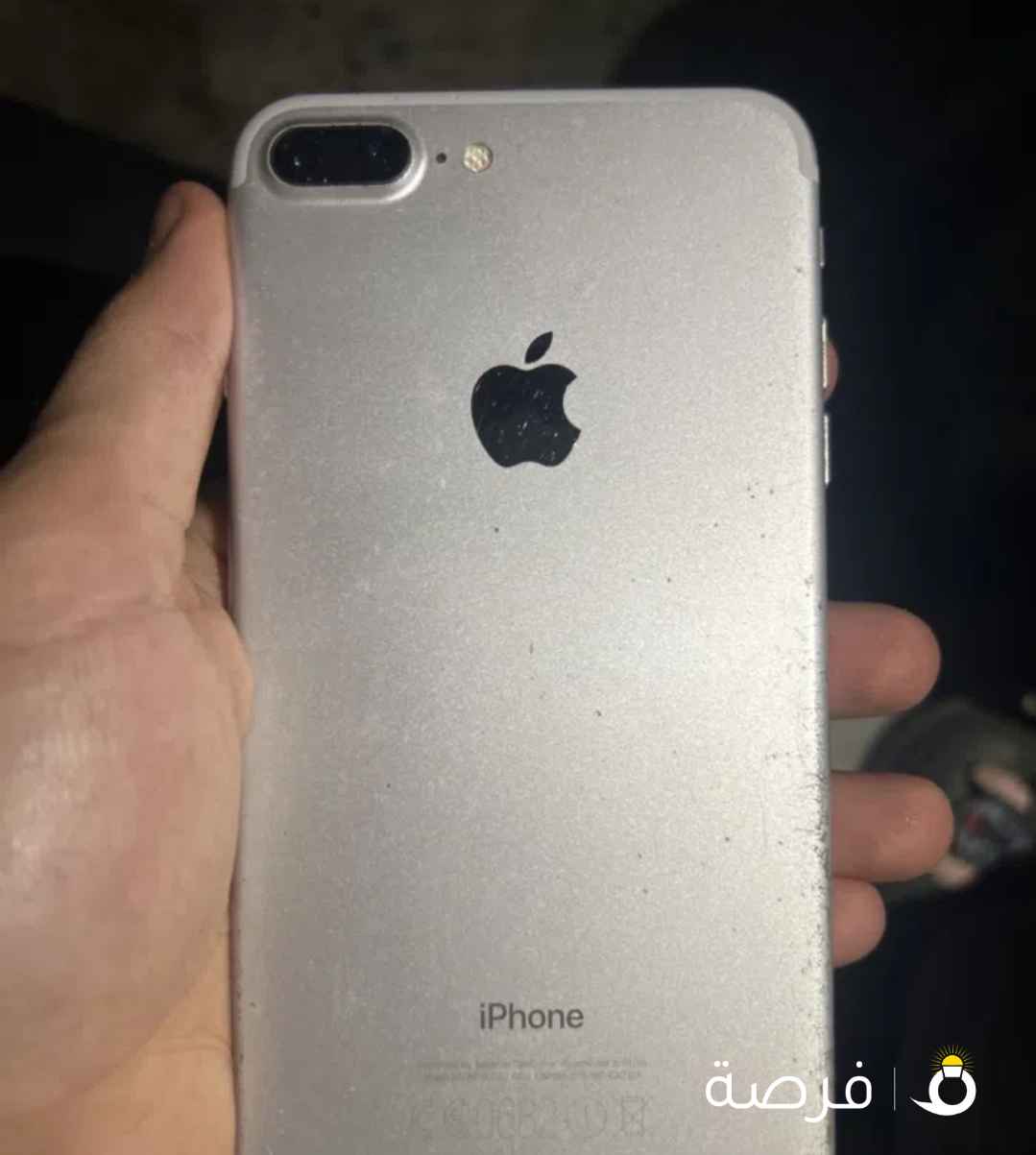 ايفون ⁦⁦7⁩⁩ بلس فضي مستعمل بحالة جيدة بسعة ⁦⁦128⁩⁩ جيجابايت من أبل بطاريه ⁦⁦59⁩⁩