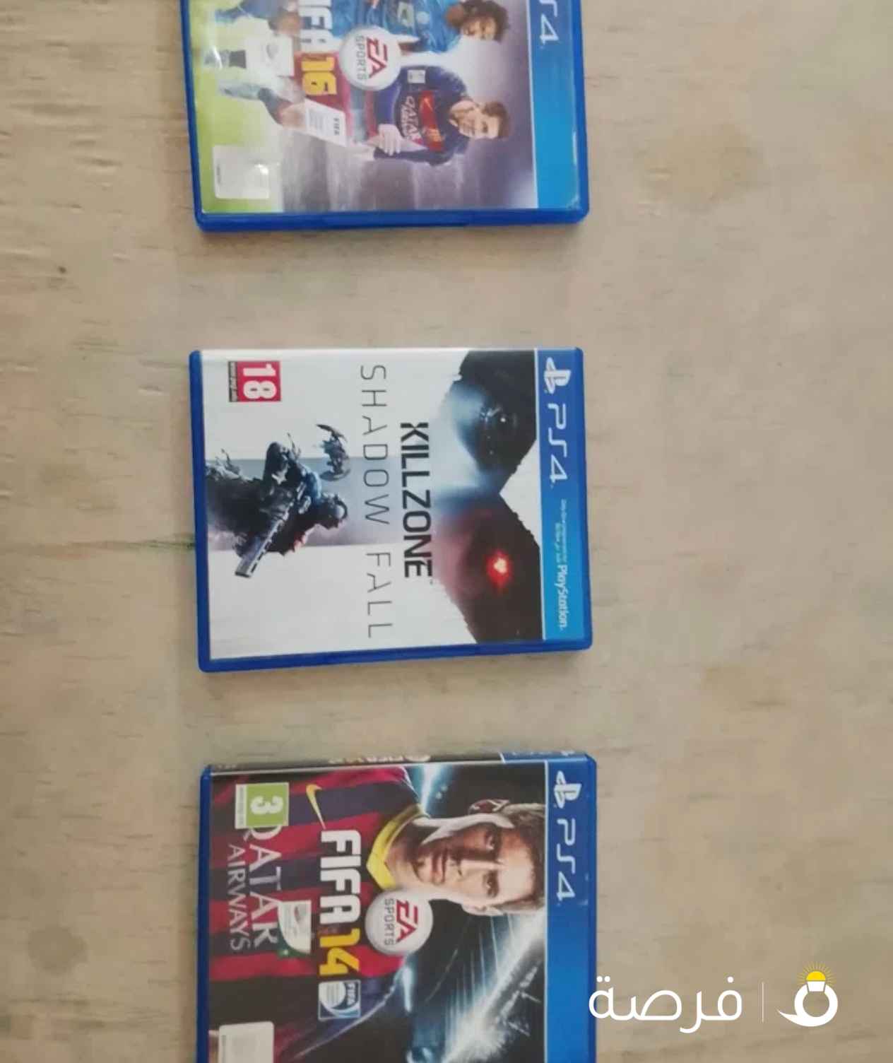 ألعاب سوني ⁦⁦4⁩⁩ للبيع كلهم ب ⁦⁦7.500⁩⁩ دنانير فيفا ⁦⁦14⁩⁩ فيفا ⁦⁦16⁩⁩ ⁦⁦KILLZONE⁩⁩ ⁦⁦SHADOW⁩⁩ ⁦⁦FALL⁩⁩