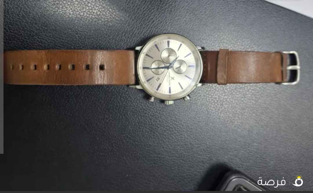 Daniel Klein Battery Watch with Leather Strap Brown DK11701-5