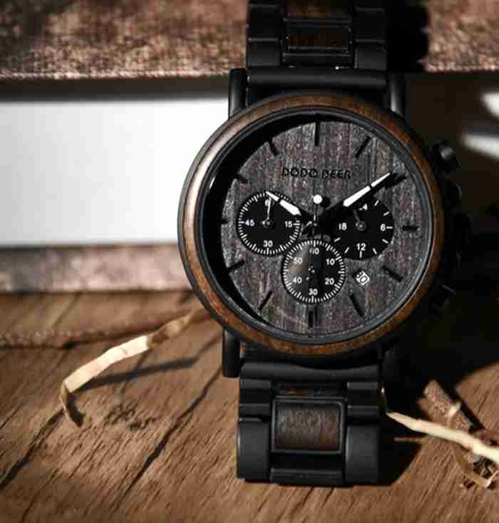 stylish wooden watch