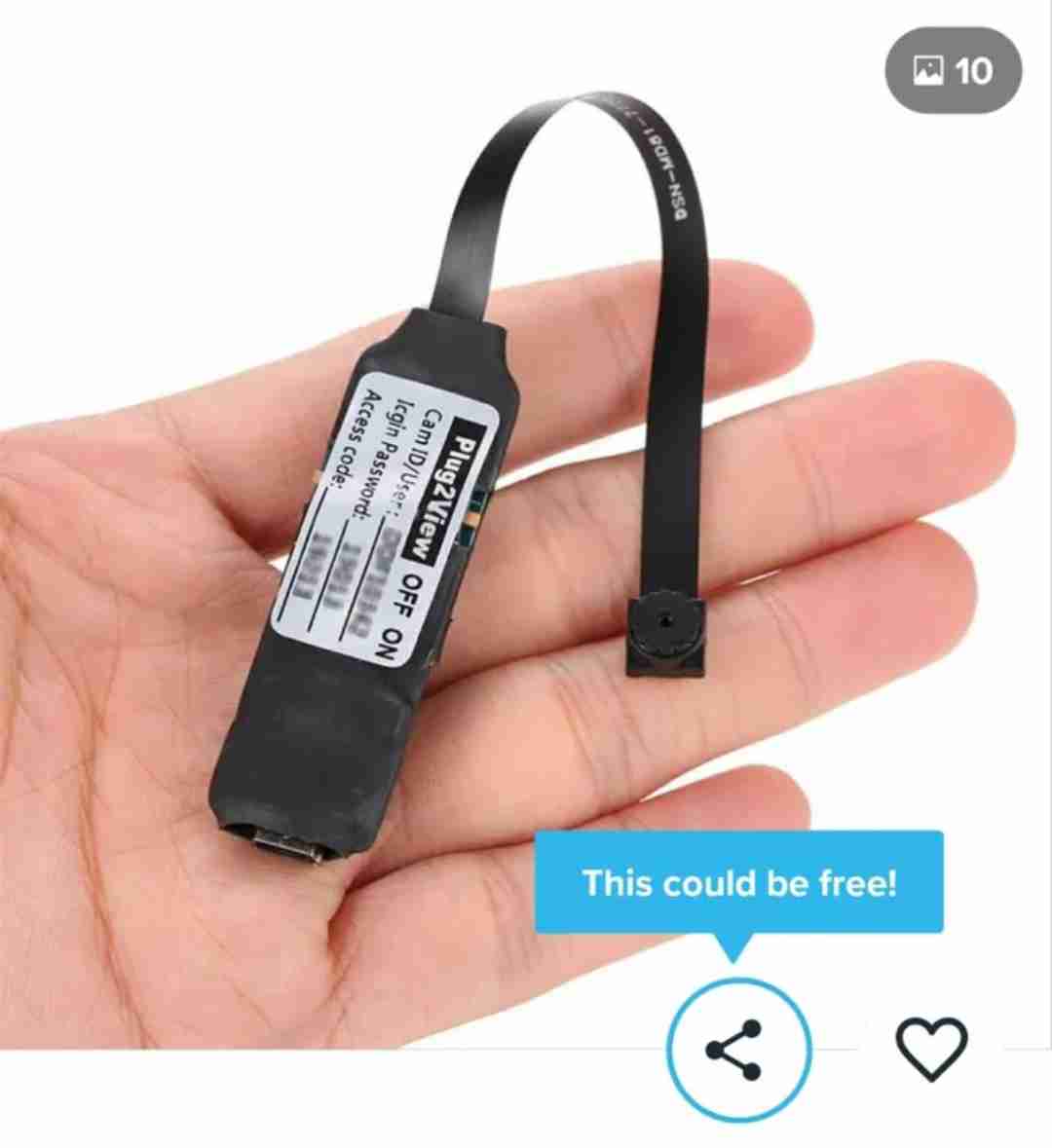 كامره فيديو صوت وصوره WIFI تسجيل علي ميموري كارد خارجي