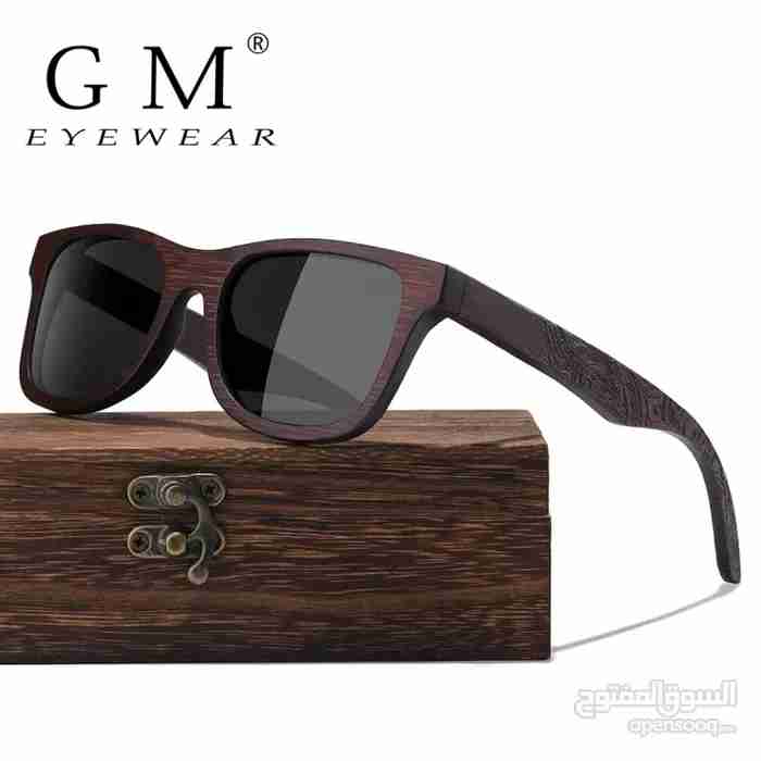 Classic sunglasses Brand GM Made of bamboo wood Elegant attractive shape