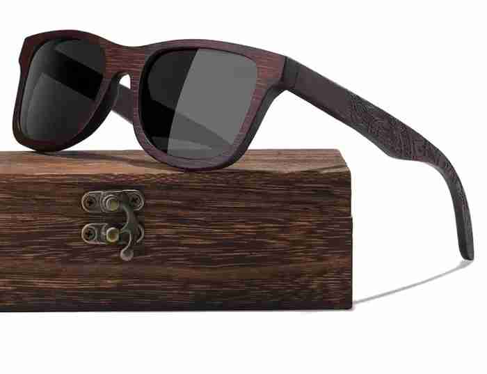 Classic sunglasses Brand GM Made of bamboo wood Elegant attractive shape