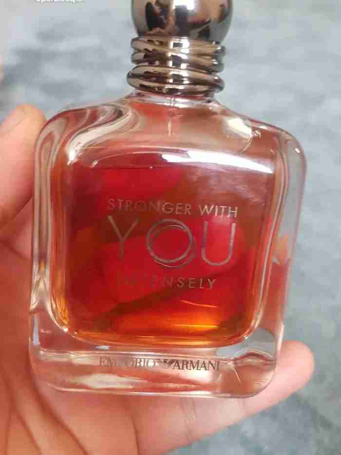 عطر سترونج وذ يو انتنستي الاصلي من ارمان مفتوح كرتون فقط