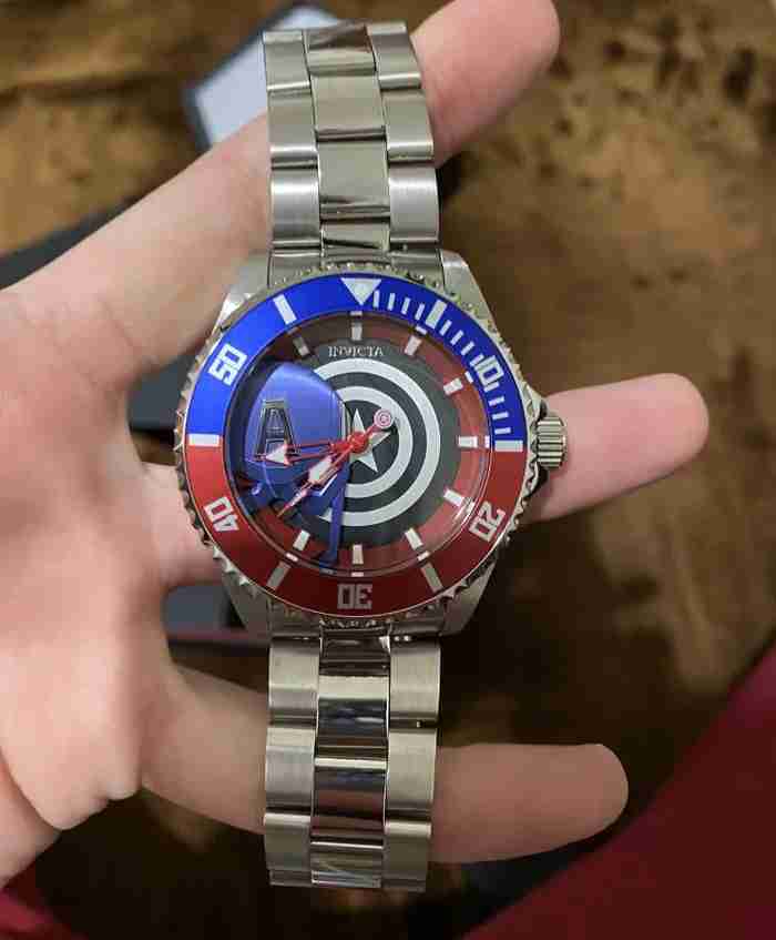 invicta marvel edition, captain america, limited edition