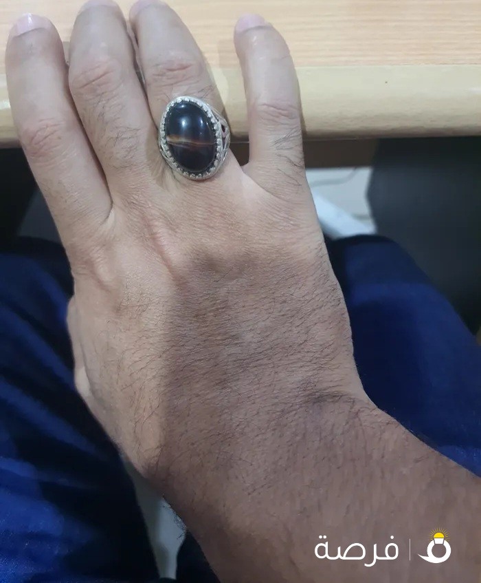 خاتم فضة يدوي كويتي